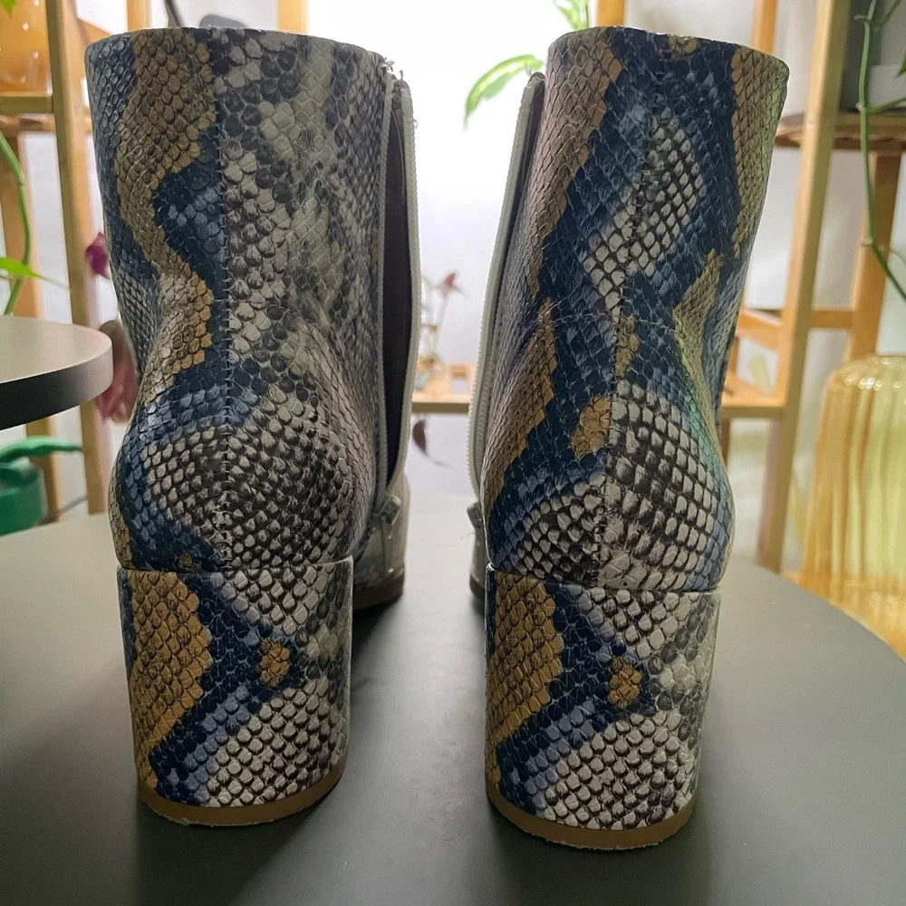 Steve Madden Snakeskin Booties - Picture 4 of 4